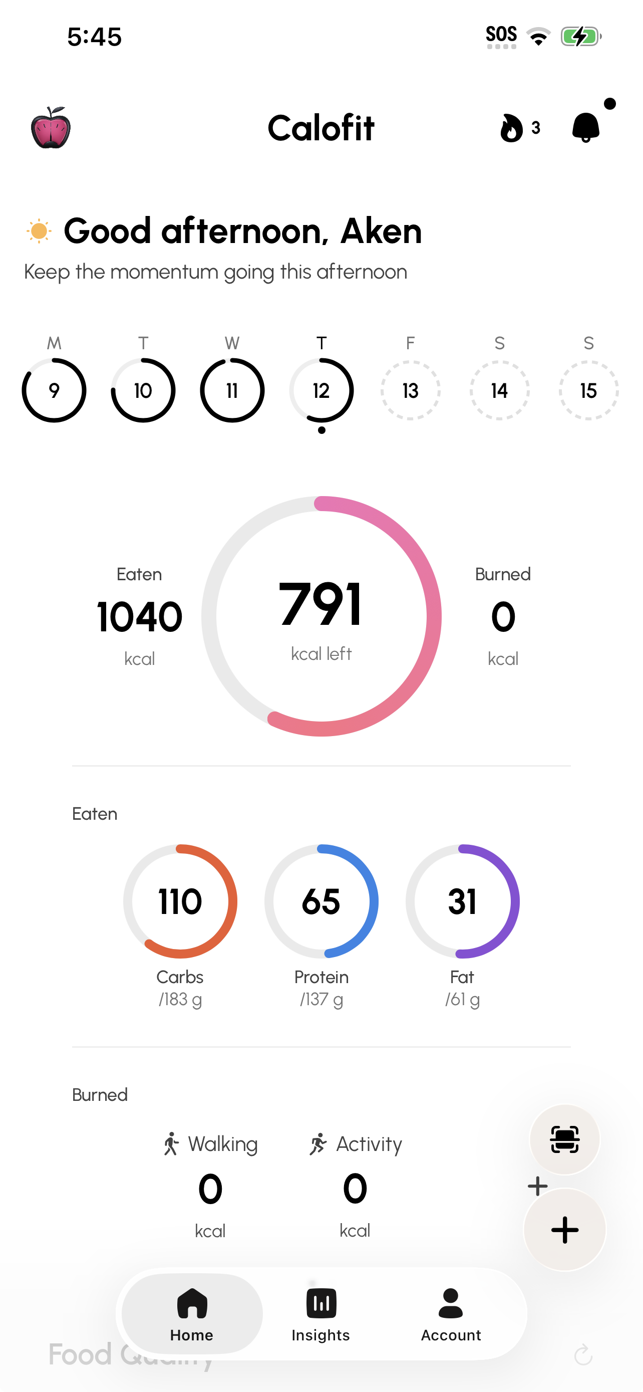 Calofit Clean theme — light and fresh dashboard